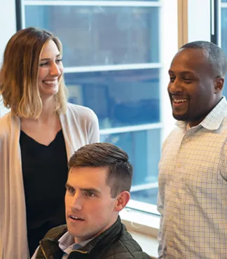 Members of the Wagner Investment team in conversation